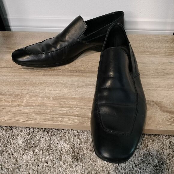 Men\'s Black Boss By Hugo Boss Leather Loafers Sz 9 main image 6